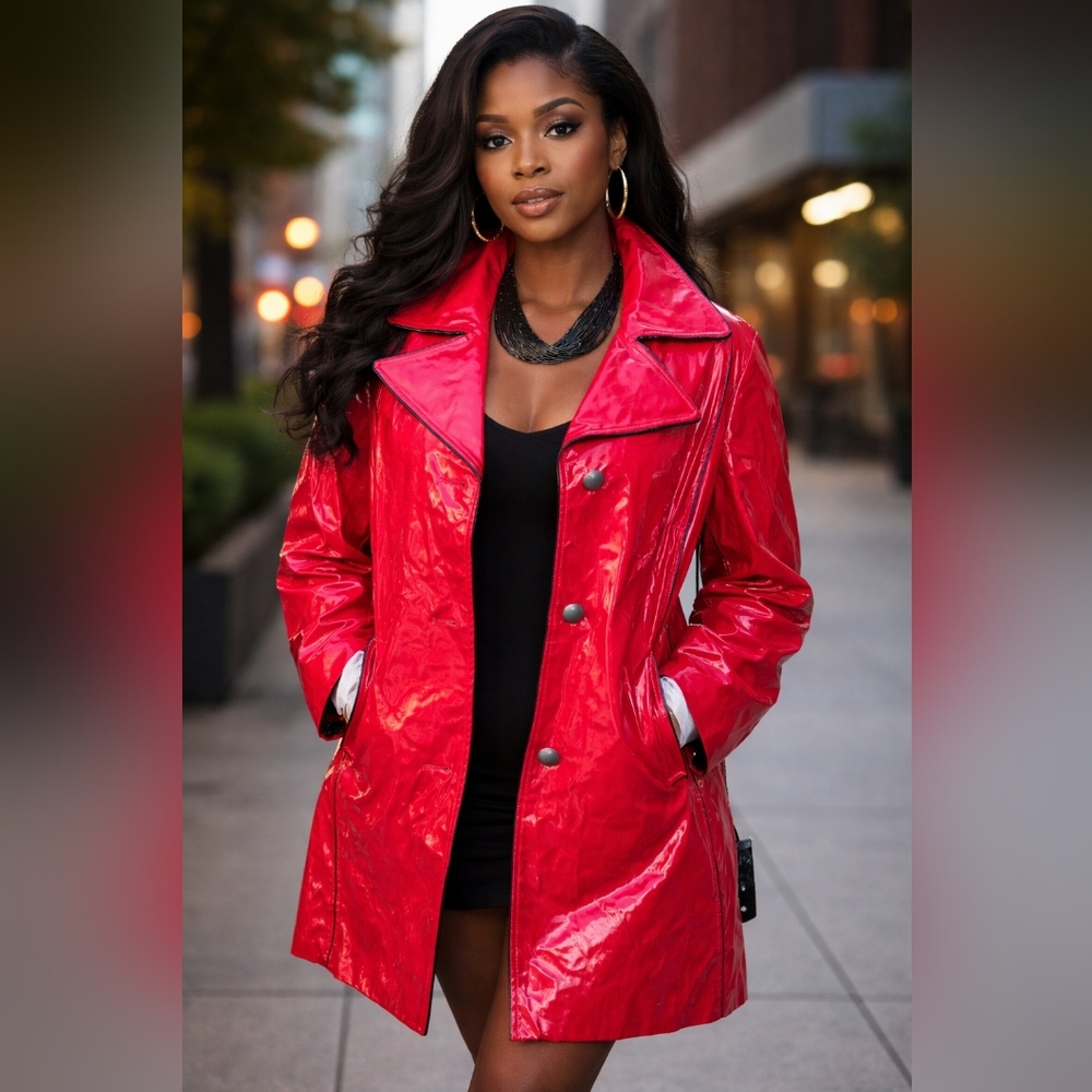 NWT LUXE by Irina Patent Jacket